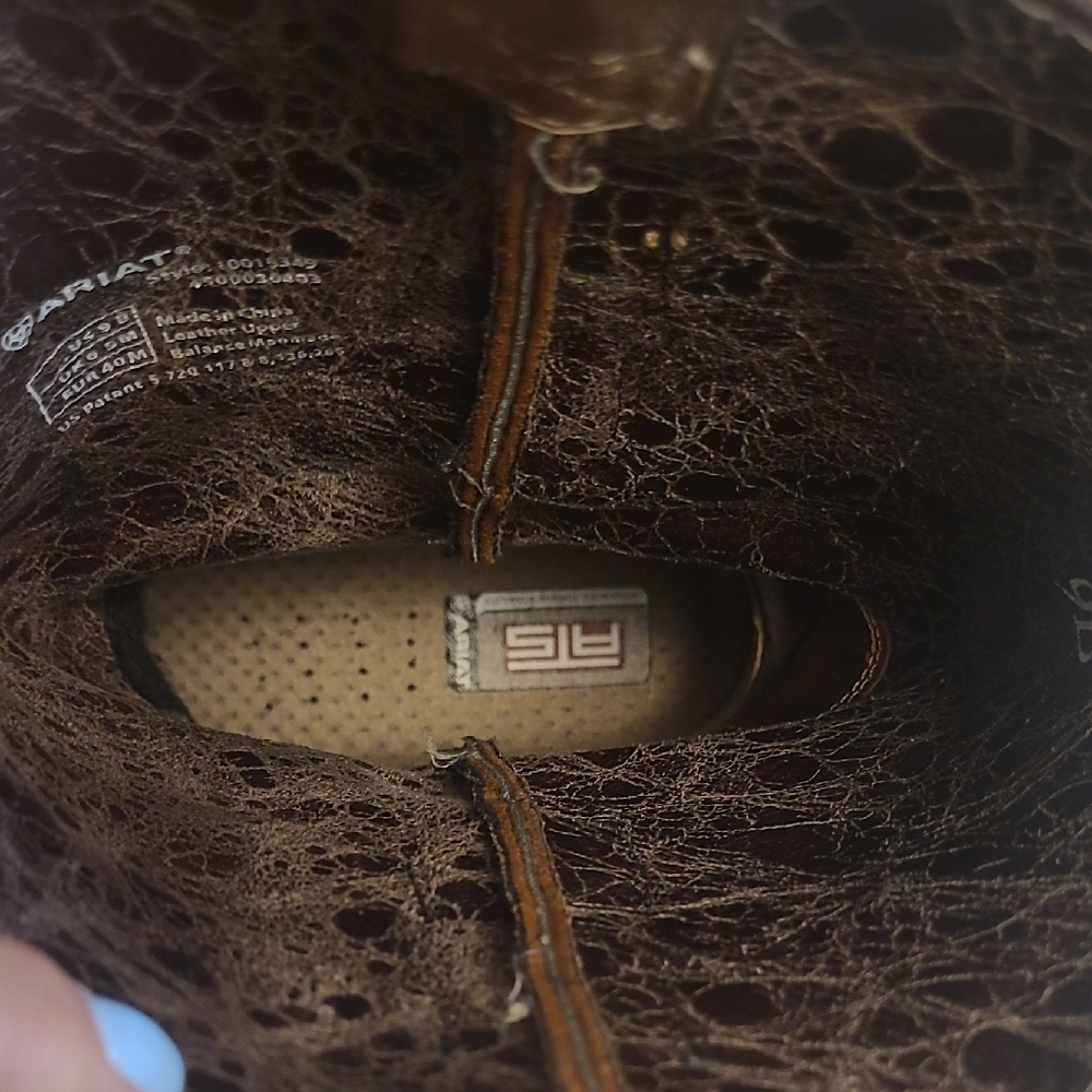 Ariat Brown Western Ankle Boots - Picture 5 of 16